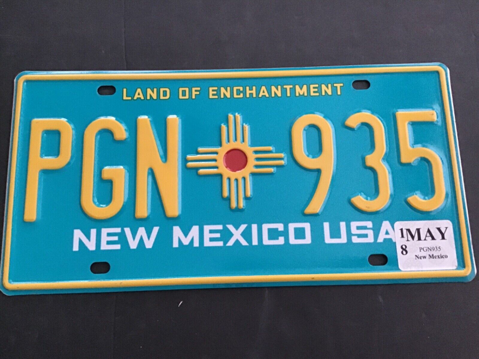 2018 New Mexico License Plate Tag Centennial PGN 935