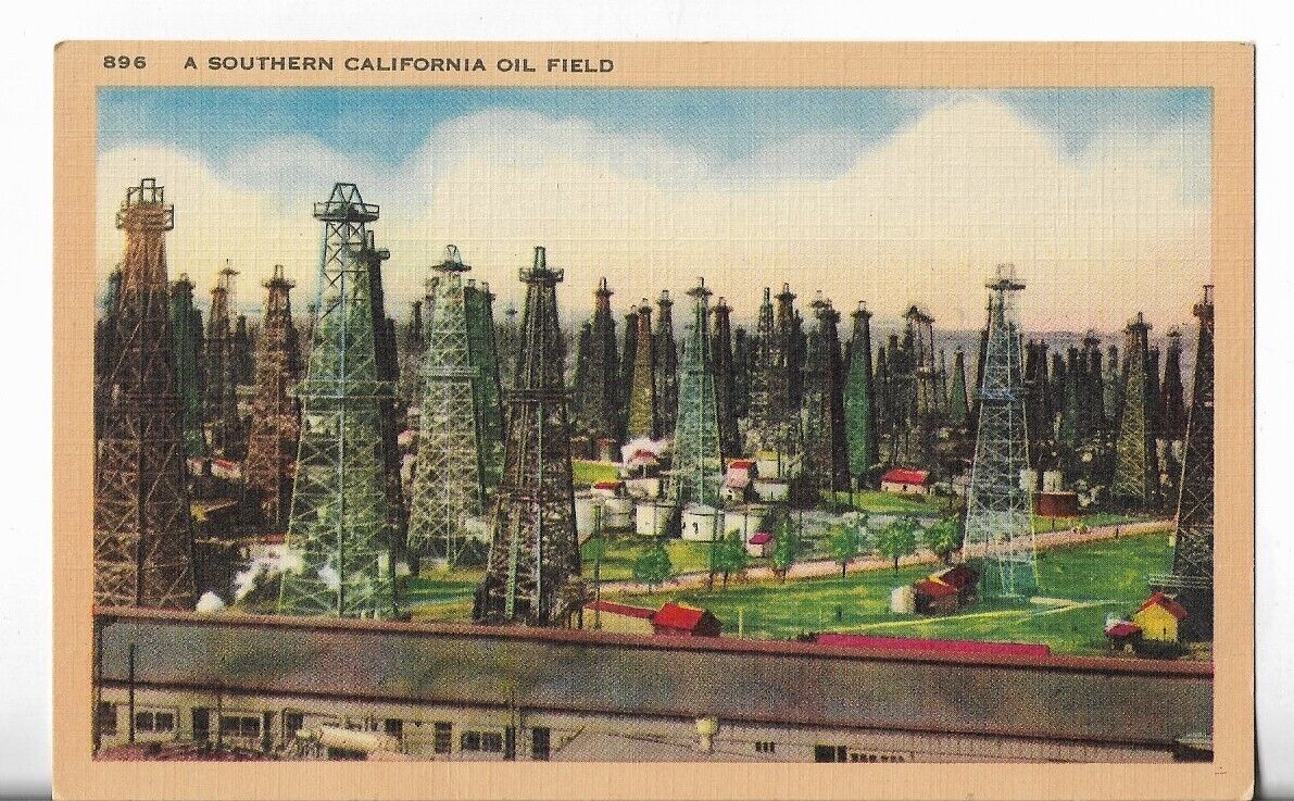 VTG Postcard - Oil Field in Southern California