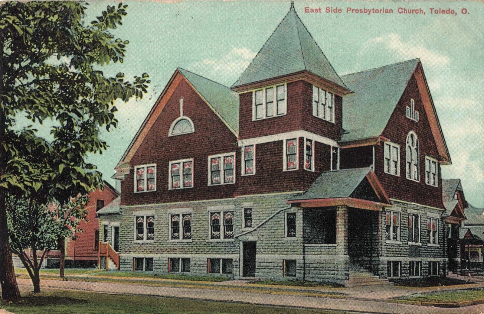 East Side Presbyterian Church Toledo Ohio OH c1910 Postcard