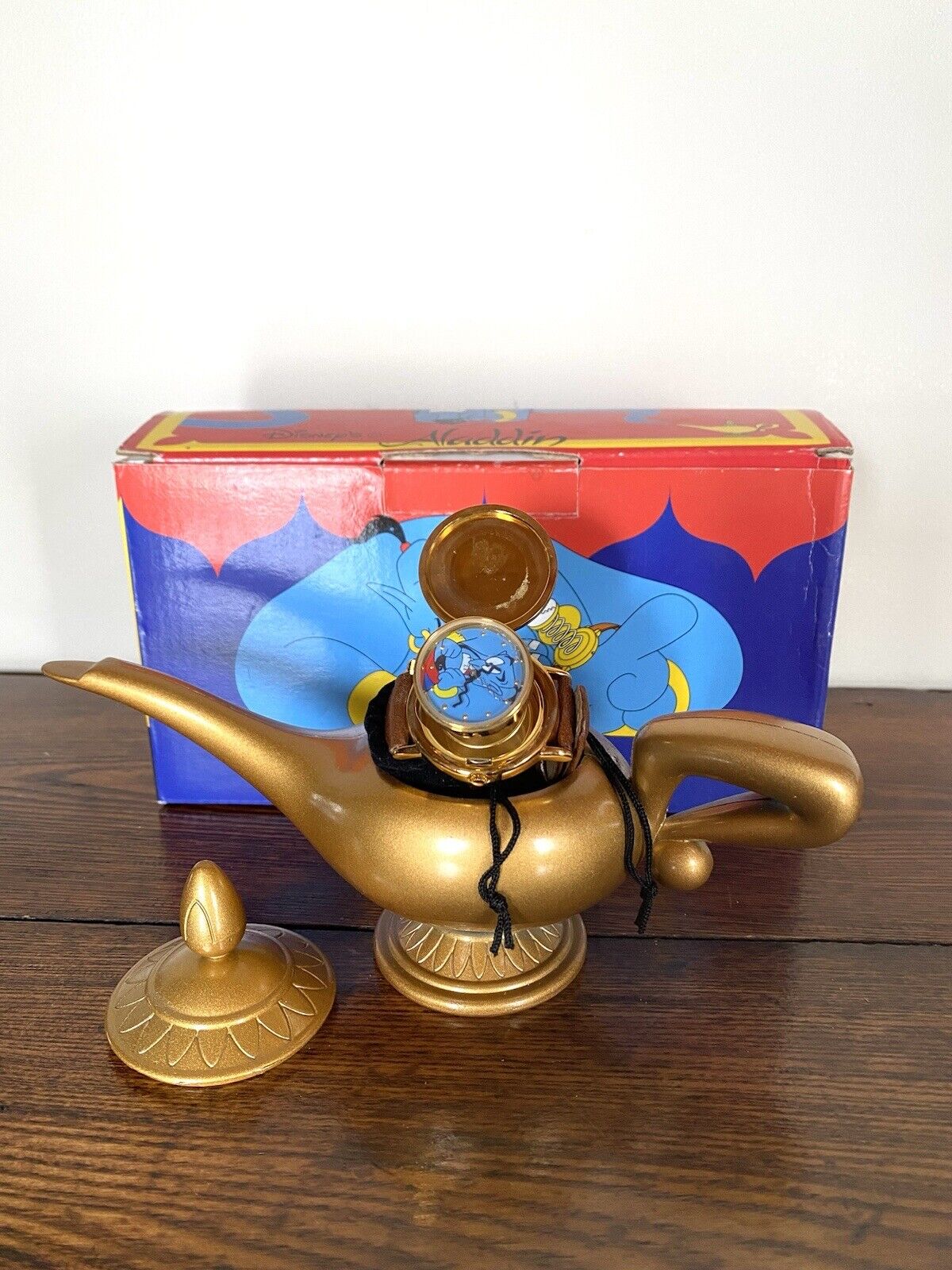 Aladin Genie Lamp Pop Up Watch Disney Store VTG 1992 Limited Japan New In Box