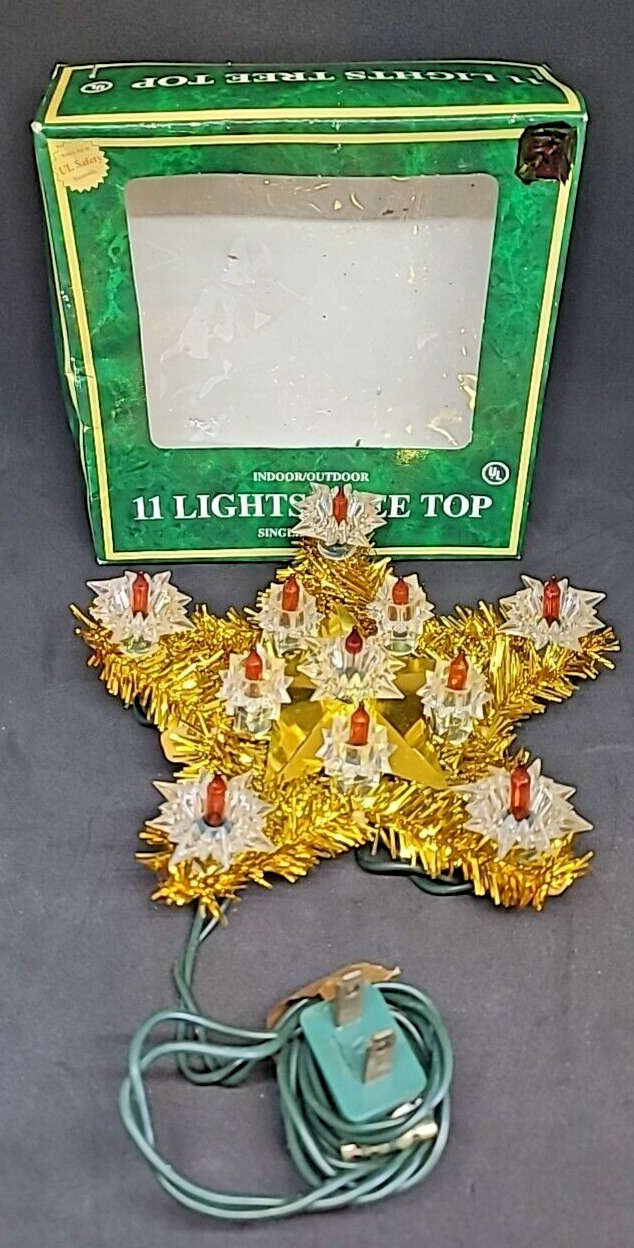 11 Light Star Tree Topper Star 6\