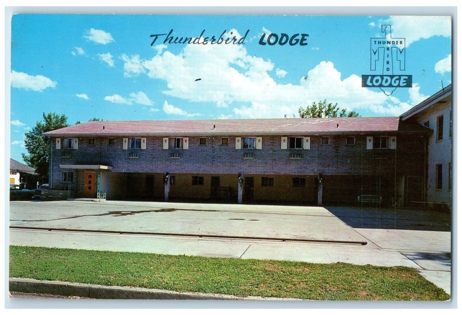 c1960's Thunderbird Lodge Exterior Scene Billings Montana MT Unposted Postcard