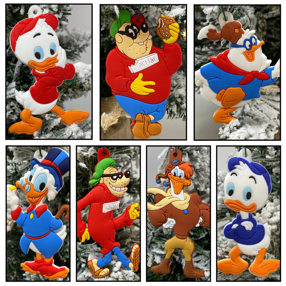 Duck Tales Christmas Ornament Set of 7 - Scrooge, Beagle Brothers, Launchpad