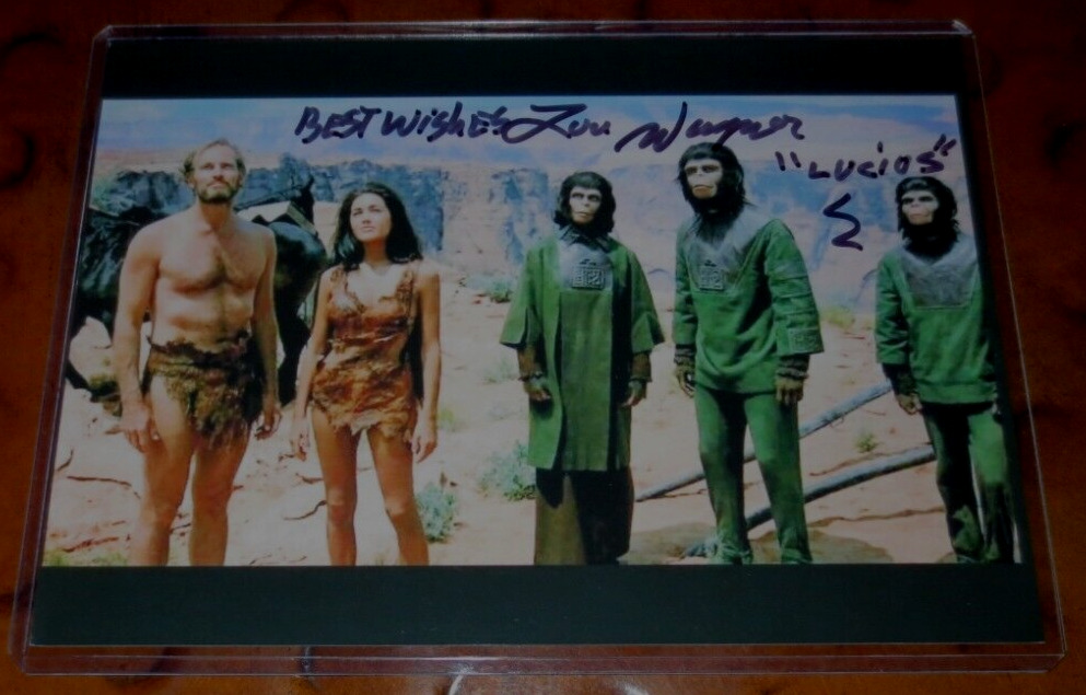 Lou Wagner as Lucius in Planet of the Apes 1968 signed autographed photo