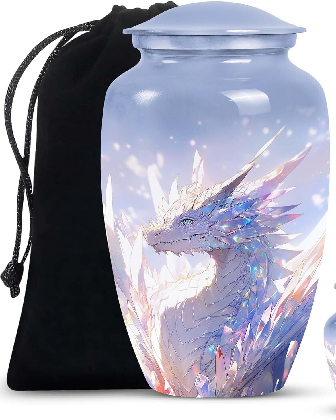 The Crystal Dragon Big Cremation Urns for Human Ashes Keepsake Memorial Funeral