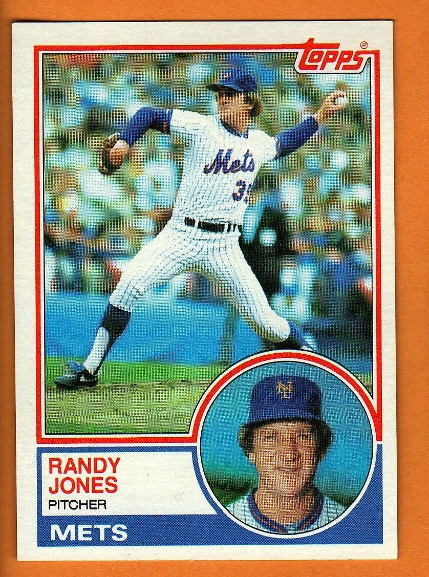 RANDY JONES(NEW YORK METS)1983 TOPPS BASEBALL CARD
