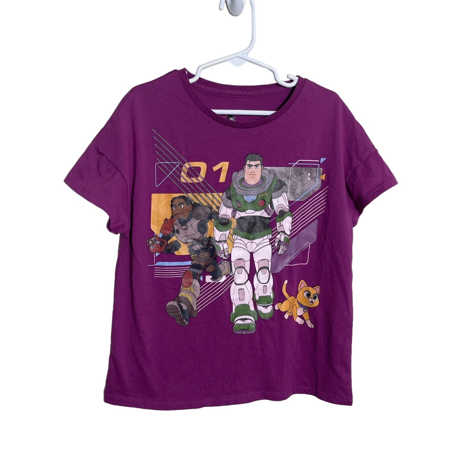 Disney Parks Lightyear T-Shirt Kid's Medium (7/8) Purple Buzz Lightyear