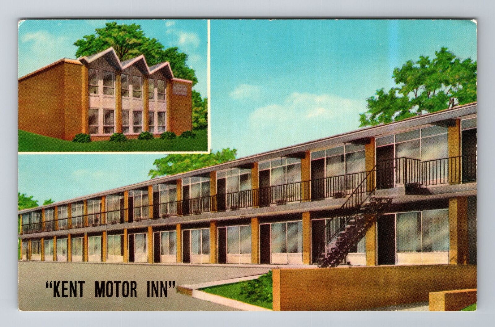Kent OH-Ohio, Kent Motor Inn, Advertisement, Vintage Souvenir Postcard
