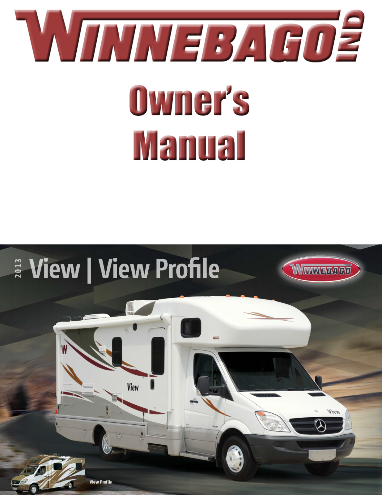 2013 Winnebago View Profile Home Owners Operation Manual User Guide Coil Bound