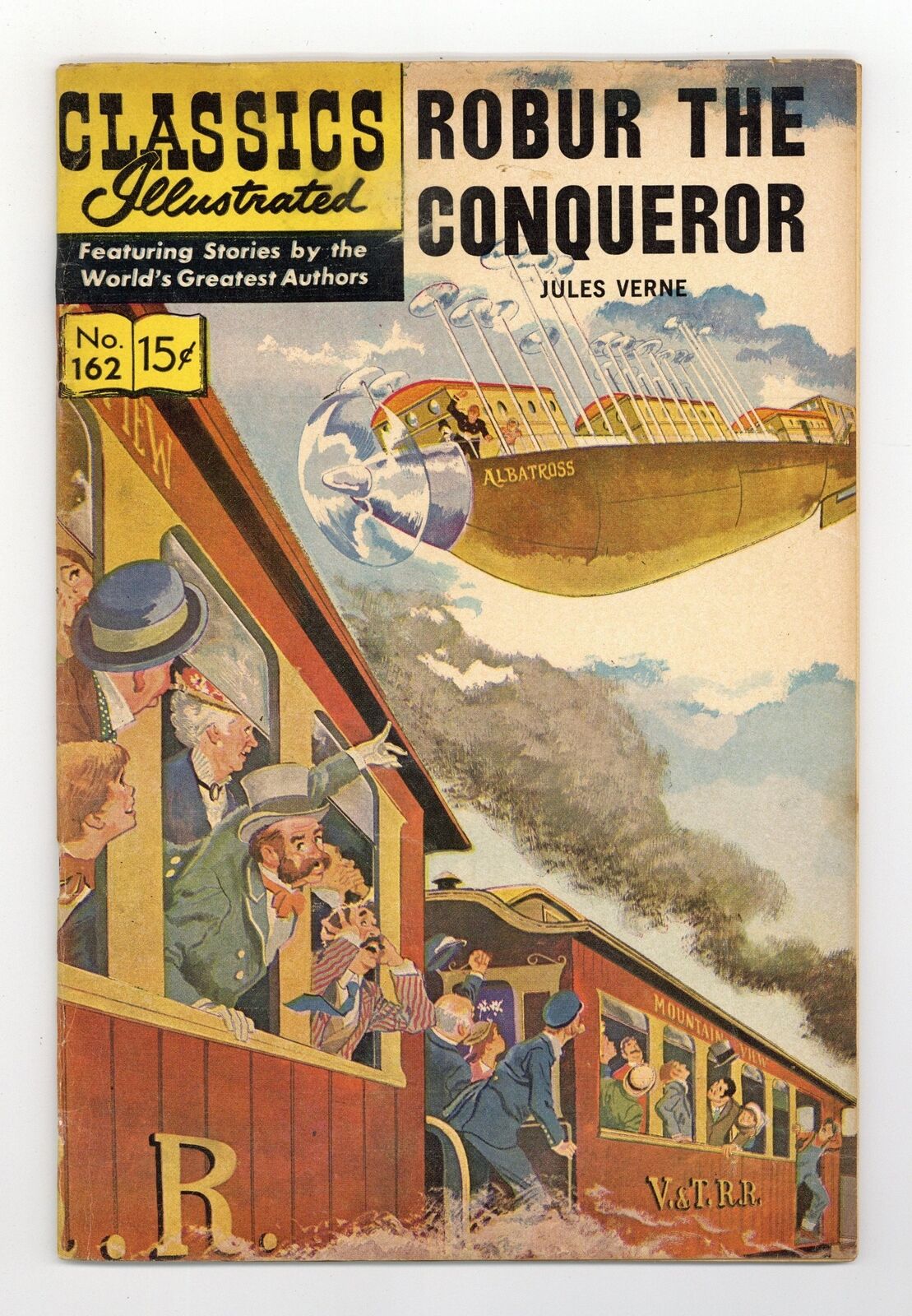 Classics Illustrated 162 Robur the Conqueror #1 VG+ 4.5 1961