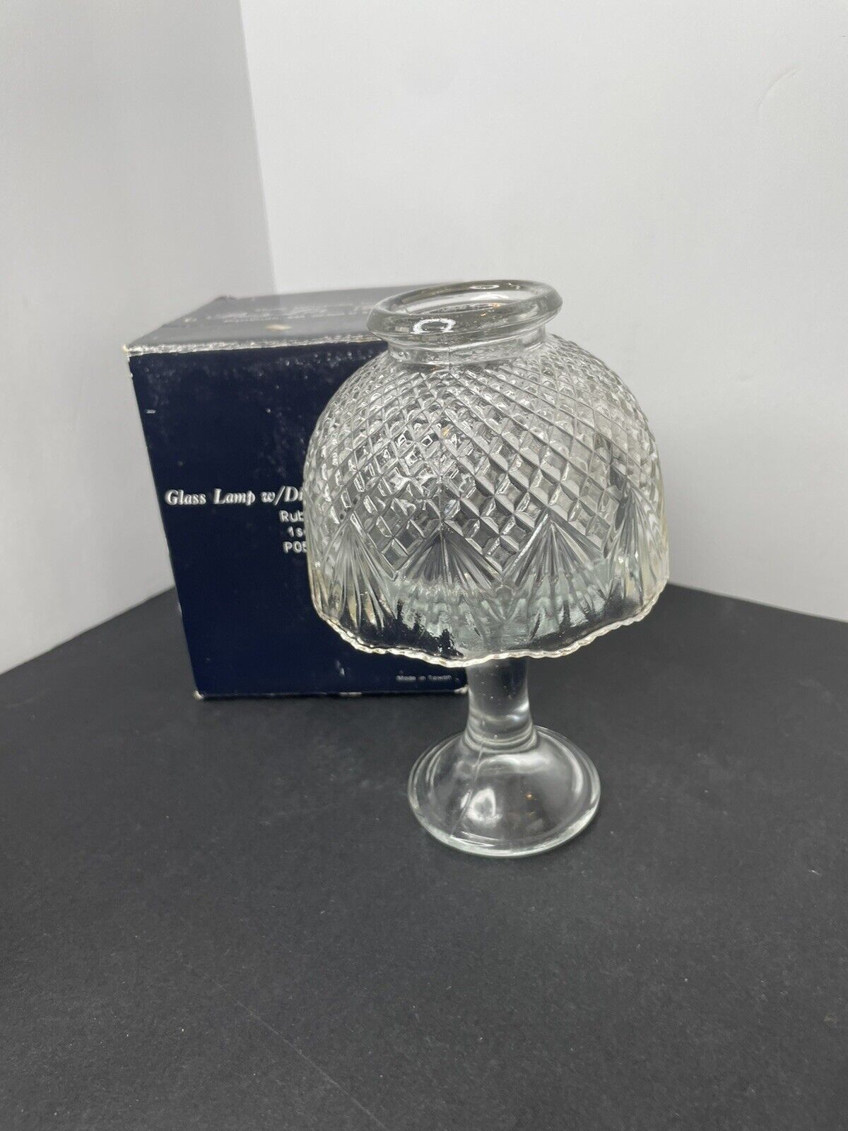 Vintage Partylite Clearview Fairy Lamp Votive Tea Light Candle Holder Glass