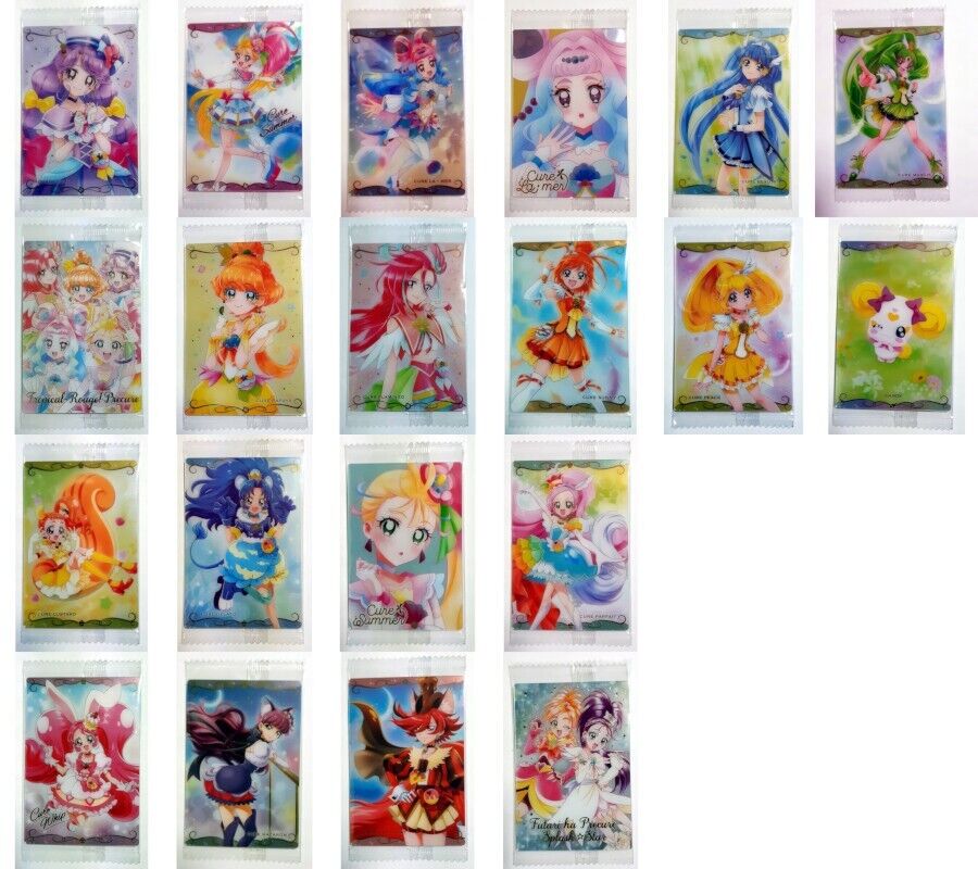 Precure Wafer Sweets 3 a free gift Original Newly Drawn 20 Cards