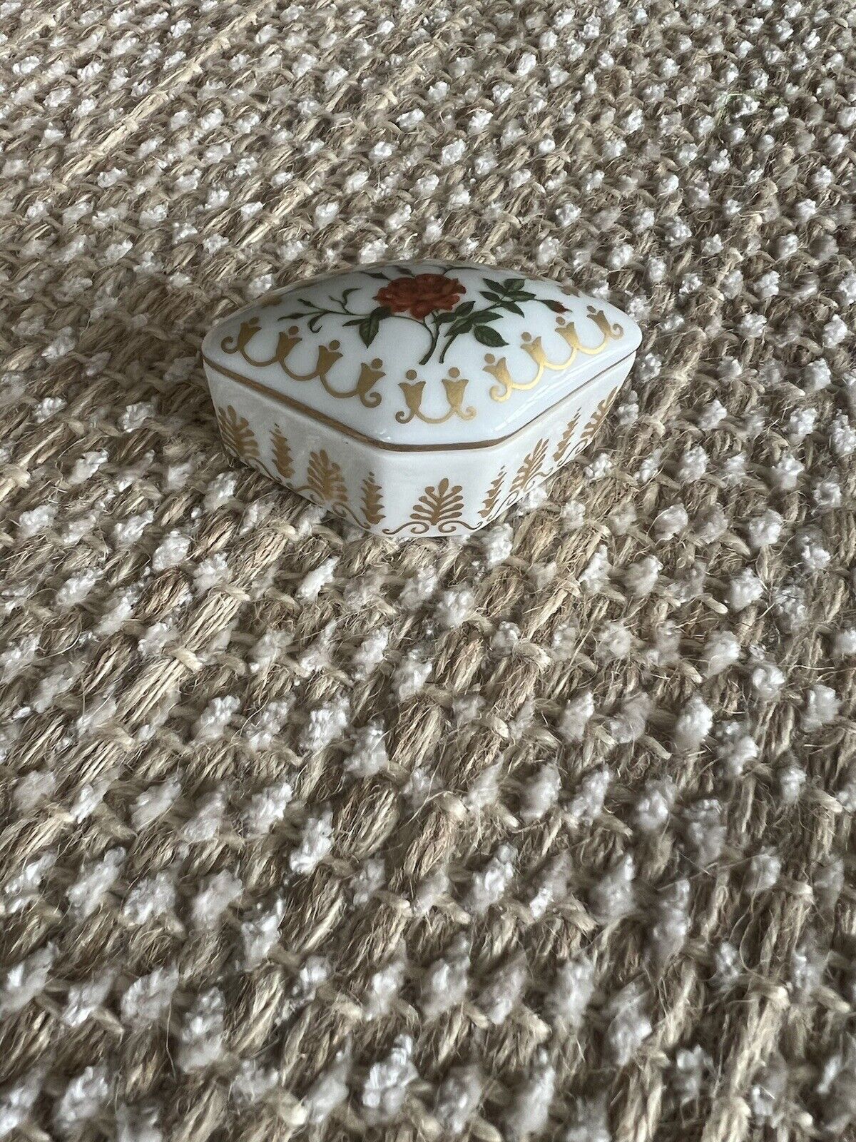 Empress Josephine’s Rose Garden Trinket Box, Porcelain