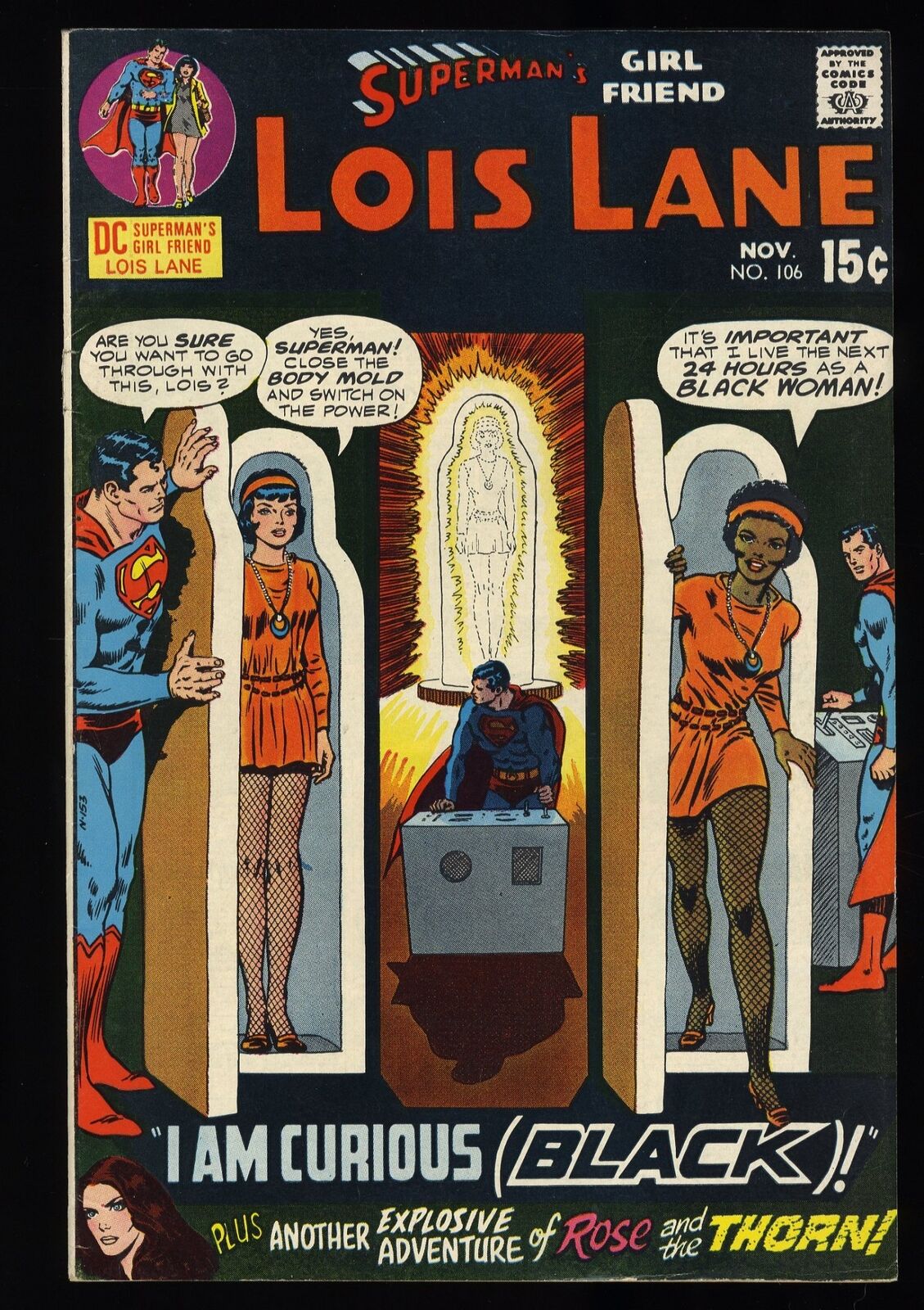 Superman's Girl Friend, Lois Lane #106 FN 6.0 I am Curious (Black) DC Comics
