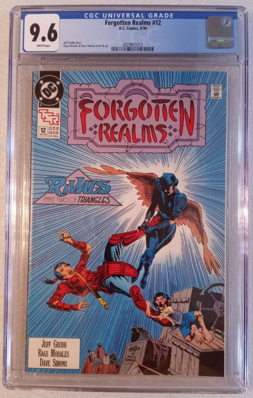 Forgotten Realms #12 DC Comics 1990 CGC 9.6 Near Mint+ White Pages