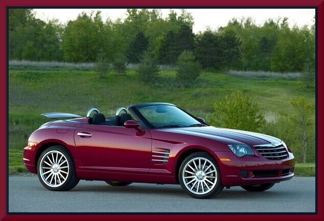 2008 Chrysler CROSSFIRE Convertible, DEEP RED, Refrigerator Magnet, 42 MIL Thick