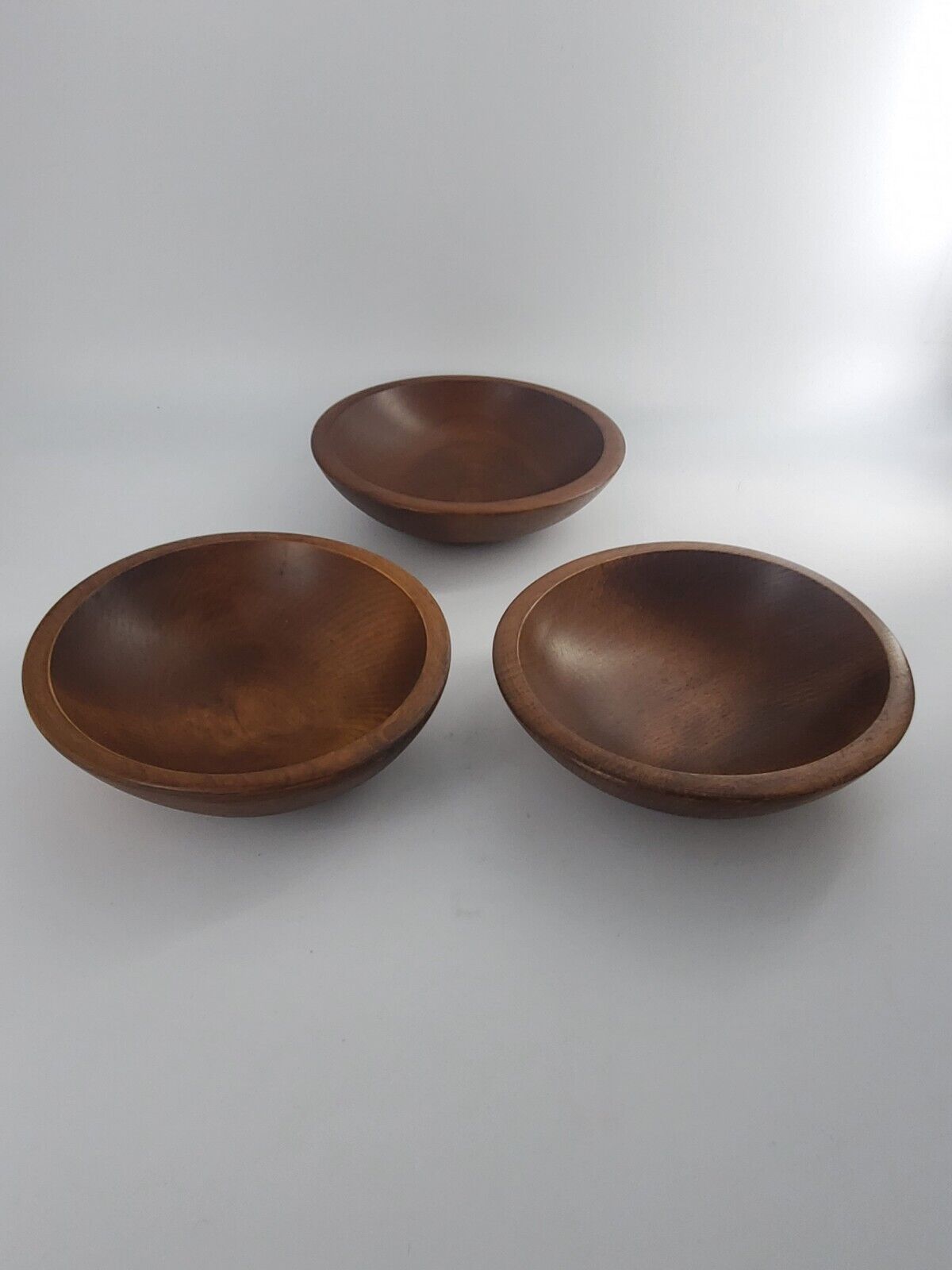 Lot Of 3 Vintage WOODCRAFTERY Oval Wooden 6\