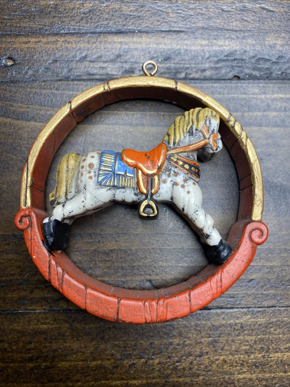Vintage Christmas Ornament Nostalgia Rocking Horse