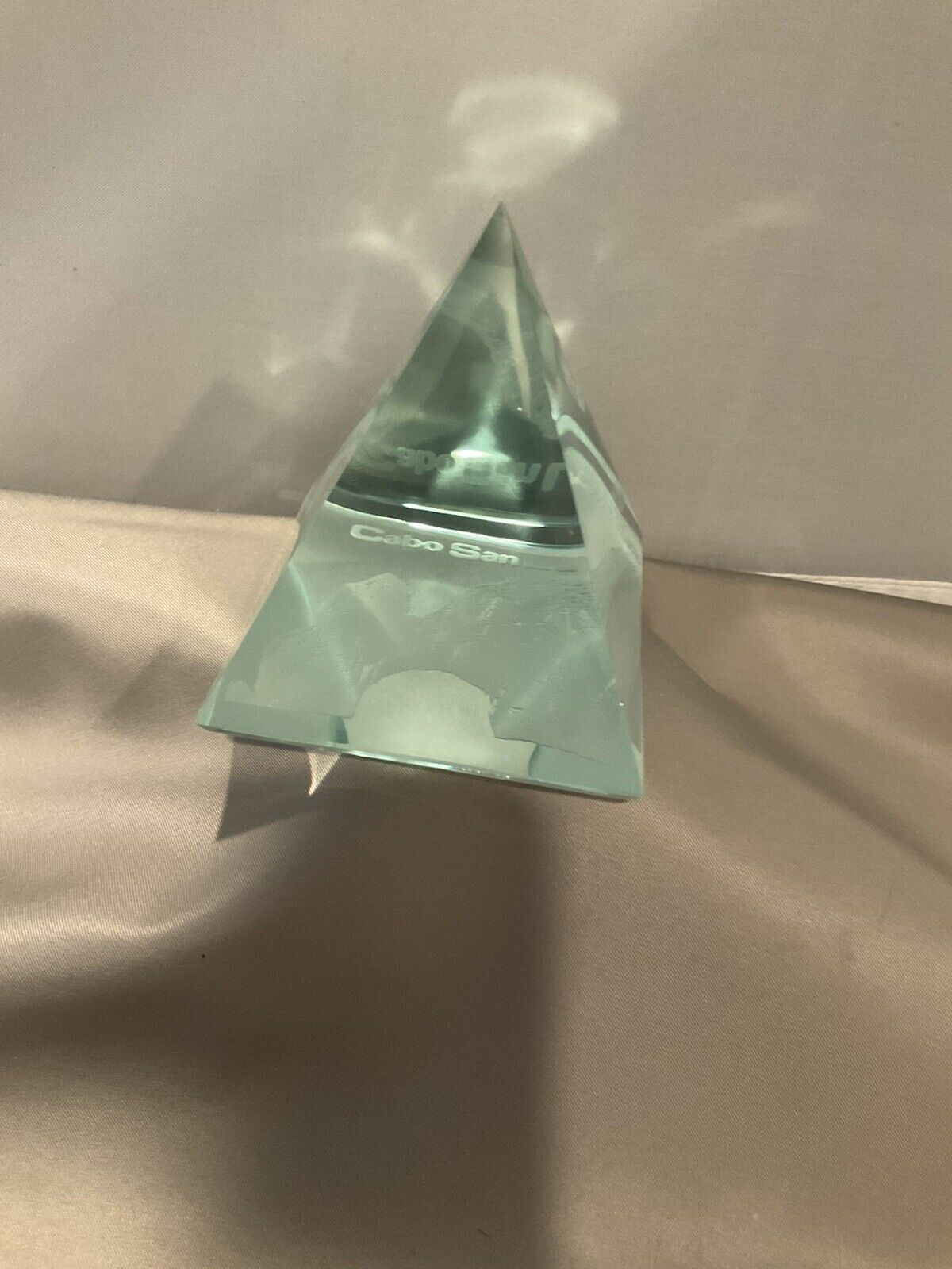 Vintage Cabo San Lucas Glass Pyramid 