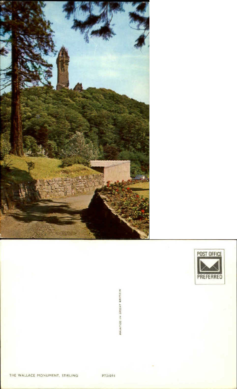 Wallace National Monument Stirling Scotland UK ~ unused vintage postcard