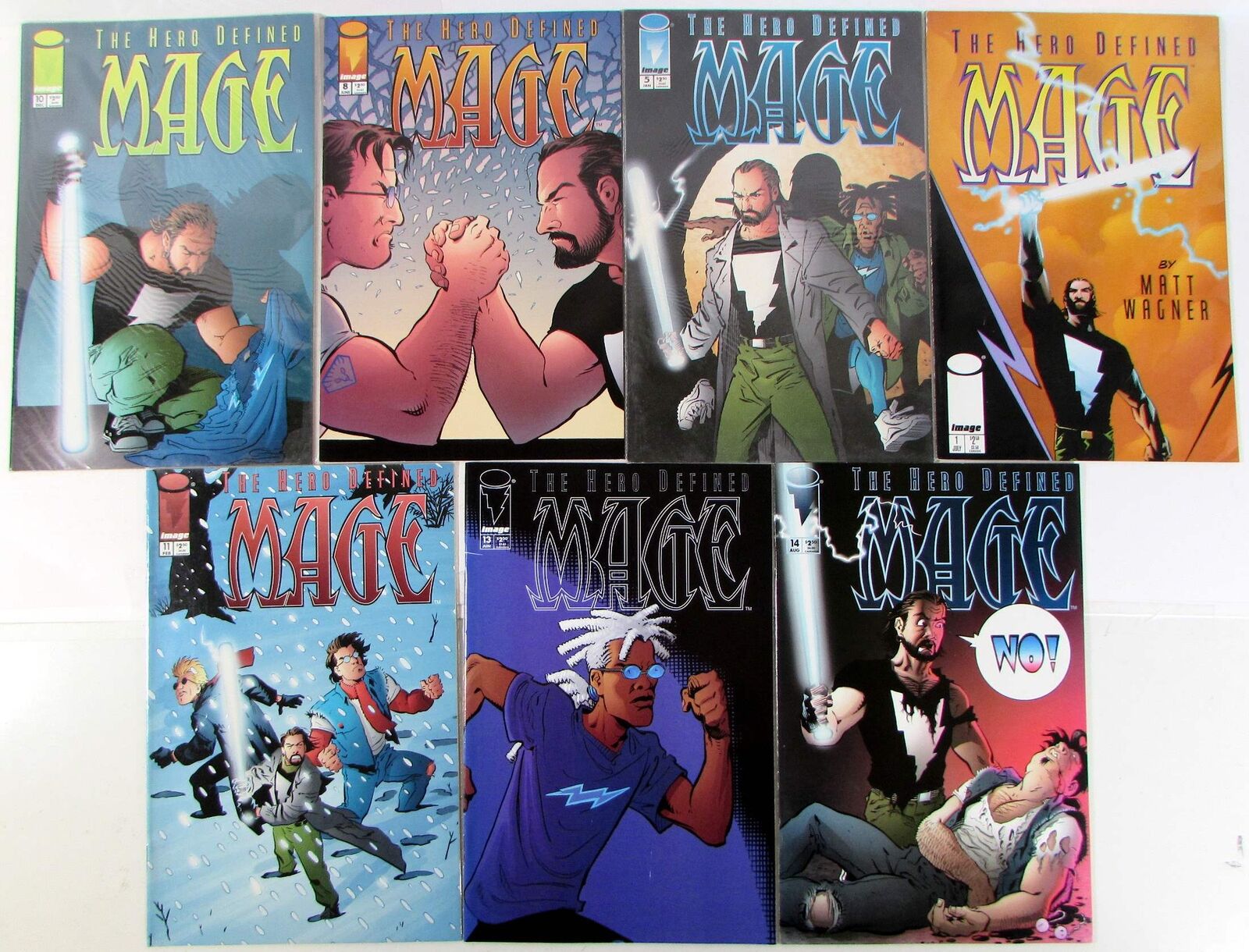 Mage The Hero Defined Lot 7 #1, 5, 8, 10, 11, 13 C, 14 Image (1998) Comics