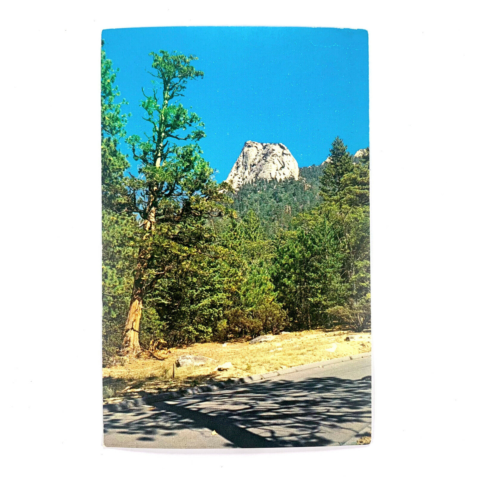 Postcard California Idyllwild CA San Jacinto Mountain Tahquitz Rock 1960s Chrome
