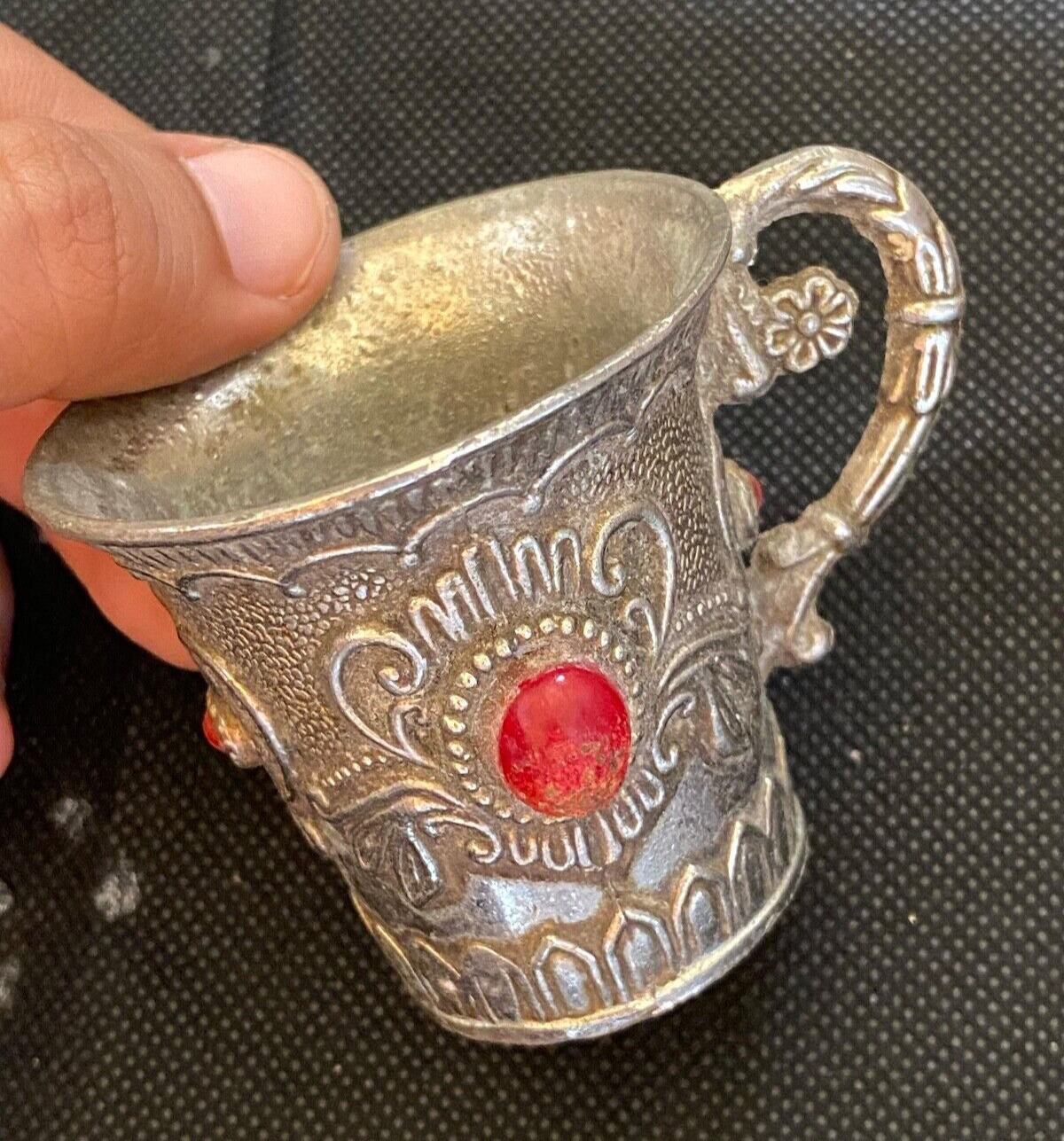 300 BC Nice Ancient Roman Silver Color Mug Pot Cup Museum Quality