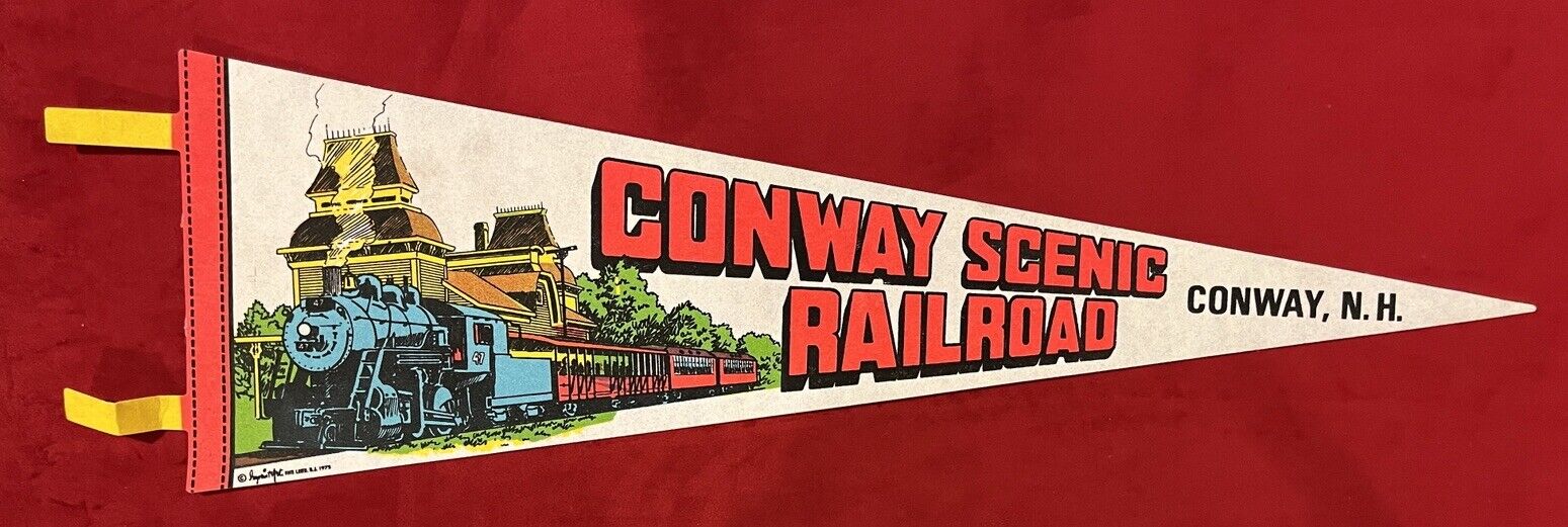 Vintage Conway Scenic Railroad 25 Inch Conway New Hampshire Train Locomotive