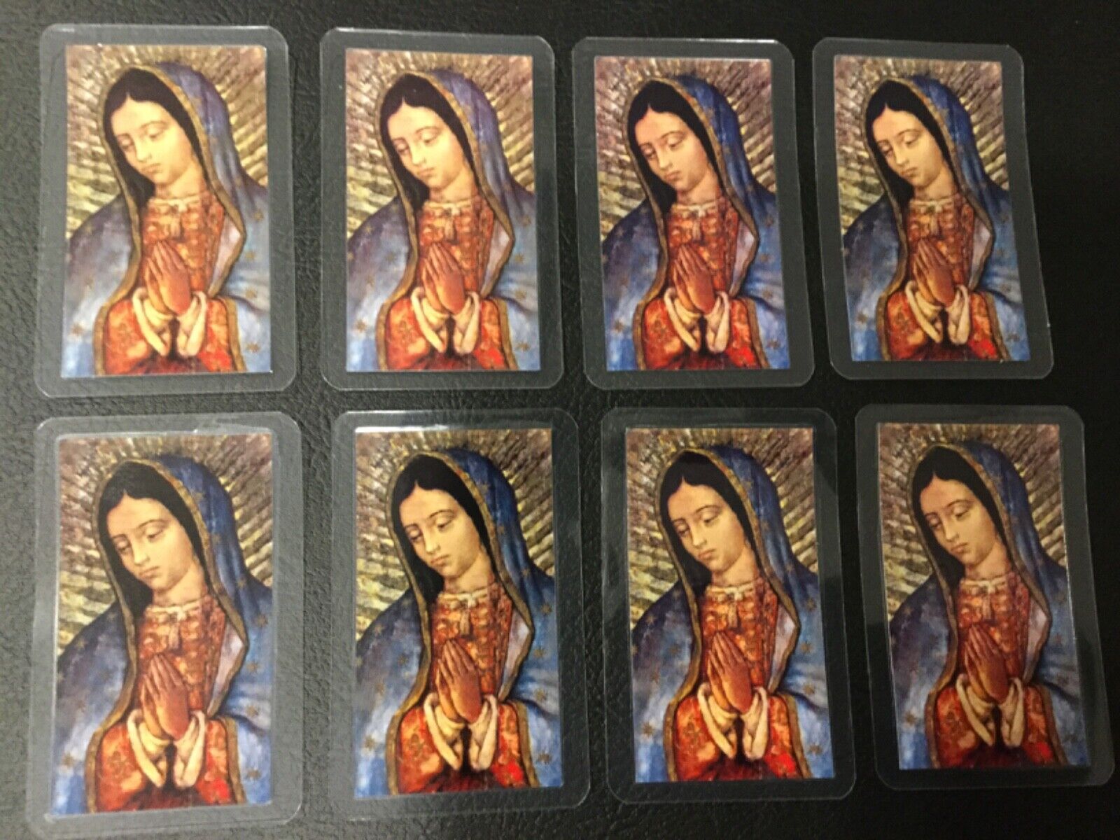8 pcs Virgen de Guadalupe laminated prayer card - spanish prayer