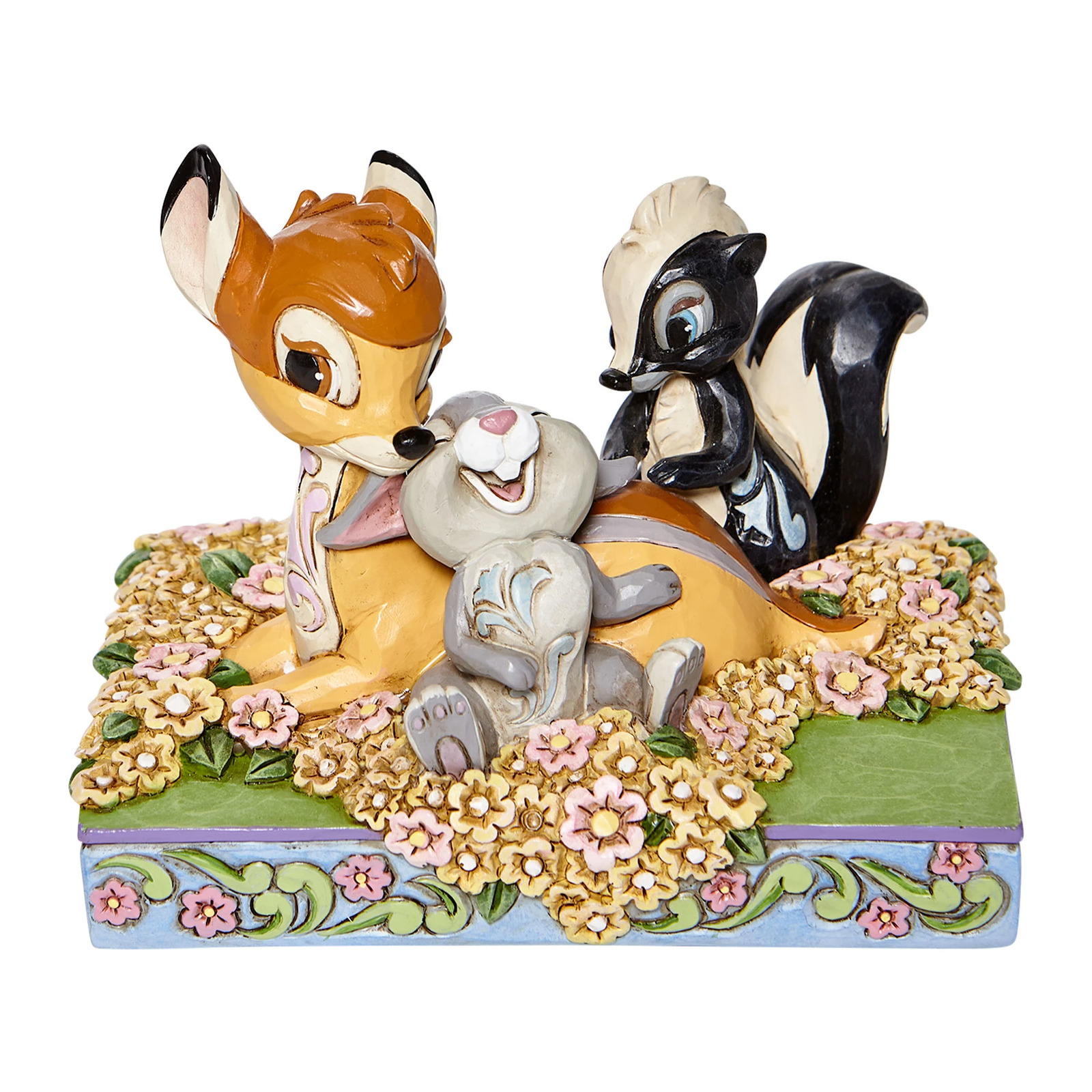 Jim Shore Bambi and Friends in Flowers 6008318 Disney Traditions - NEW IN BOX