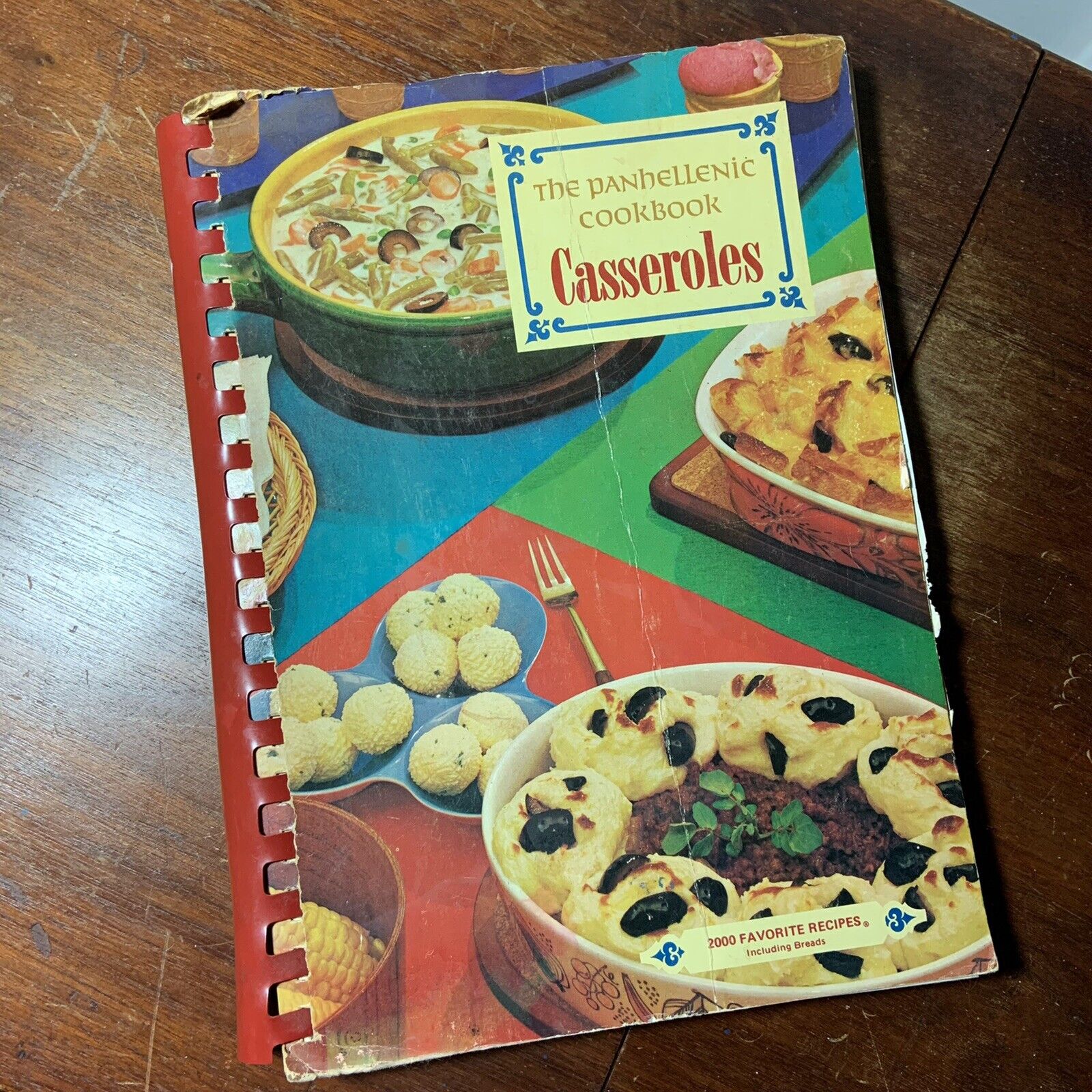 vintage 70s cookbook The Panhellenic Cookbook CASSEROLES 2000 Recipes