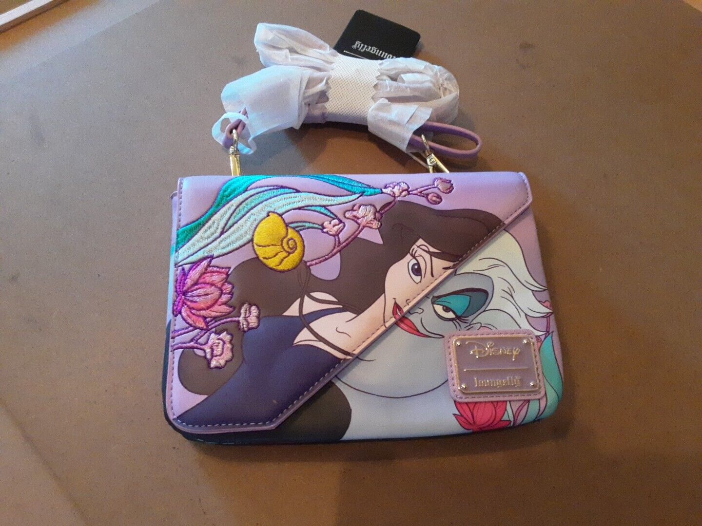NEW Loungefly Disney The Little Mermaid Ursula and Vanessa Crossbody Bag Purse
