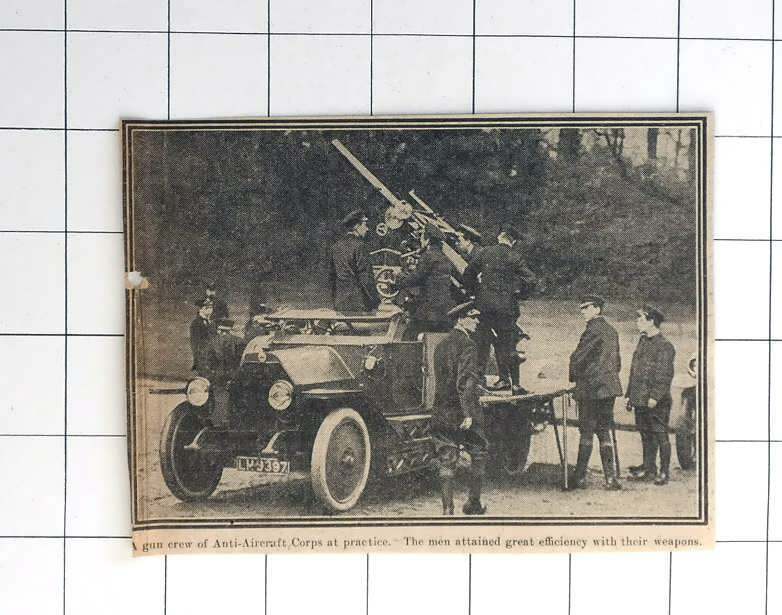 1919 Anti Aircraft Corps At Practice, S8 Efficiency
