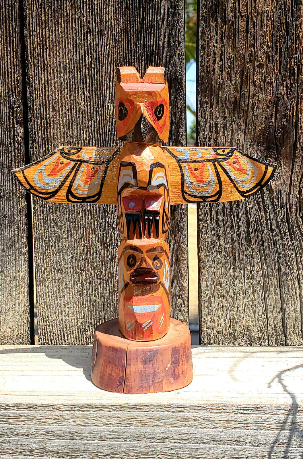 1950-60s NWC TOTEM POLE - STANLEY JAMES (Signed) - Made in Nanaimo, BC - 6 x 5