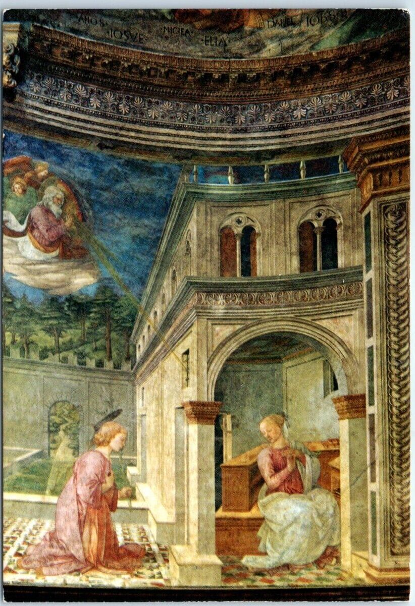 Postcard - Annunciation by Filippo Lippi, Spoleto Cathedral - Spoleto, Italy