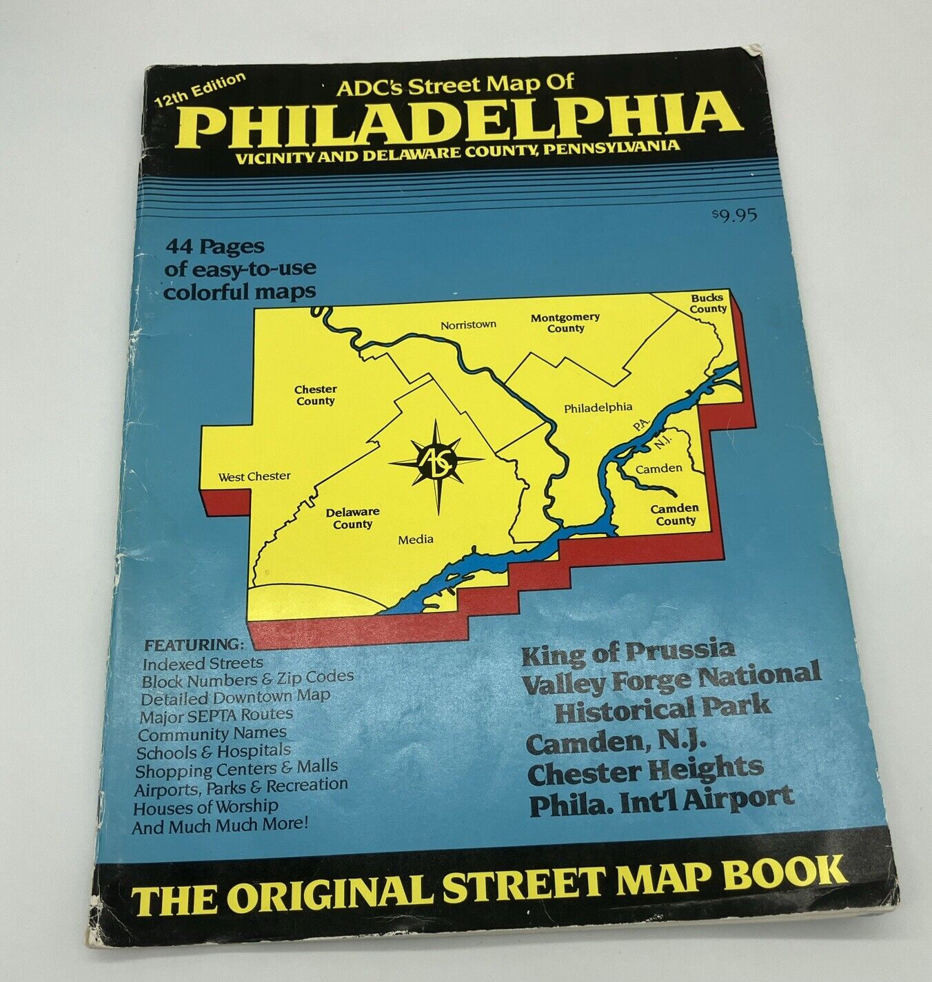 ADC’s Street Map Of Philadelphia Vicinity & Delaware County PA 12th Edition (#2)