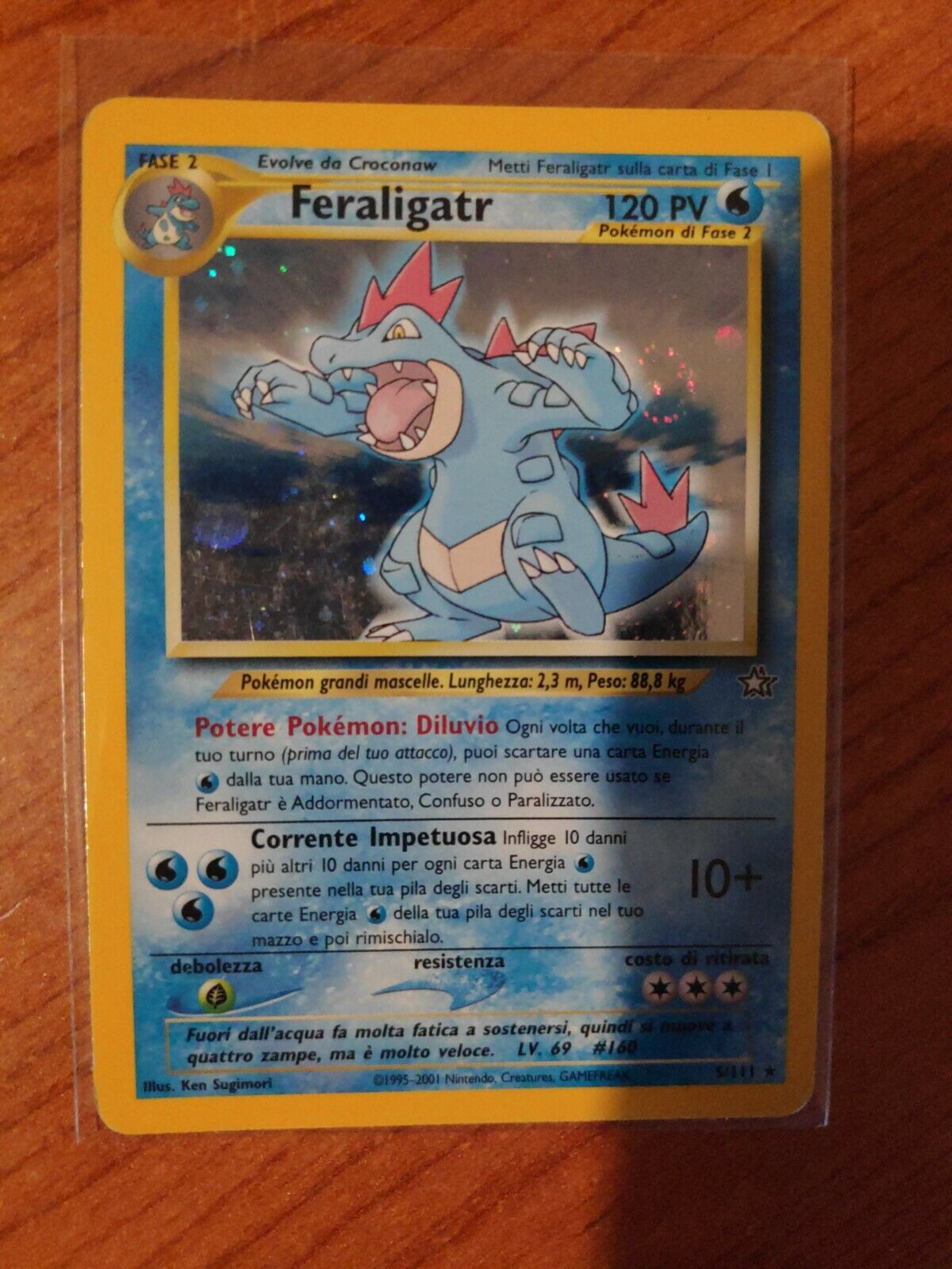 Pokemon Feraligatr 5/111 Neo Genesis Holo Ita Cards Lot