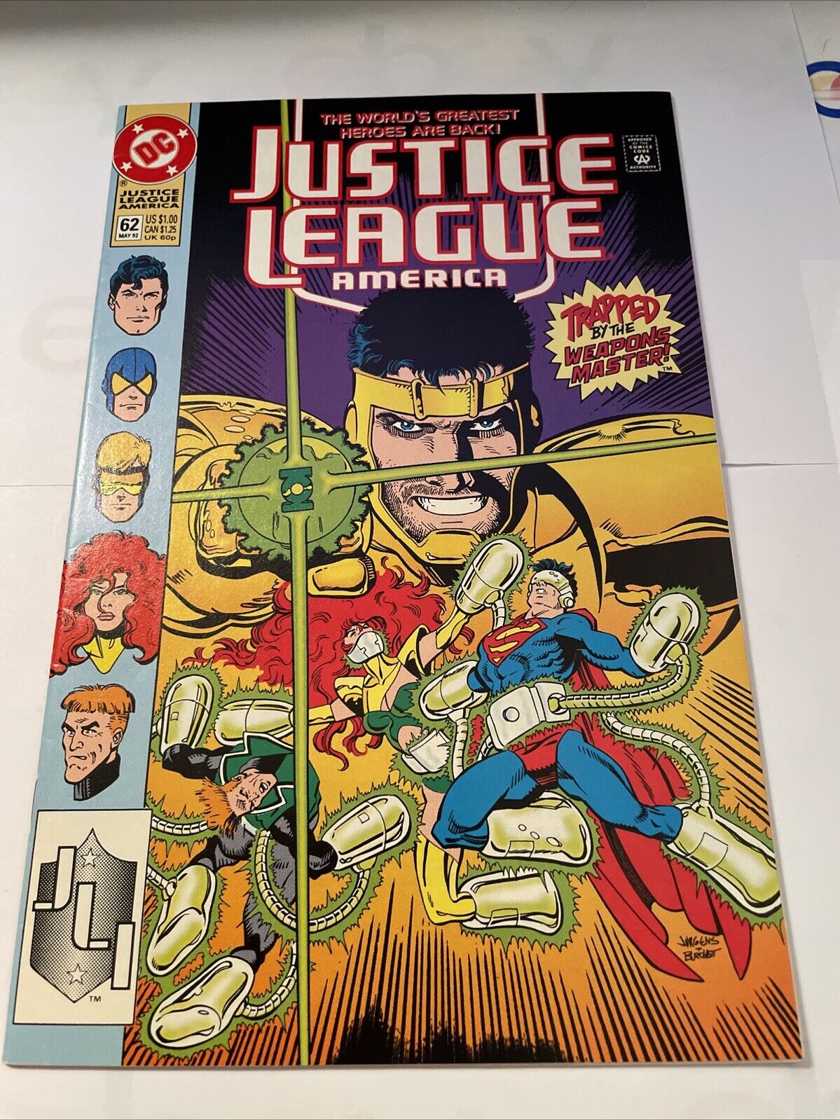 1997 #62 DC JLA Trapped By The Weapons Master Comic VFN (Combined Shipping)