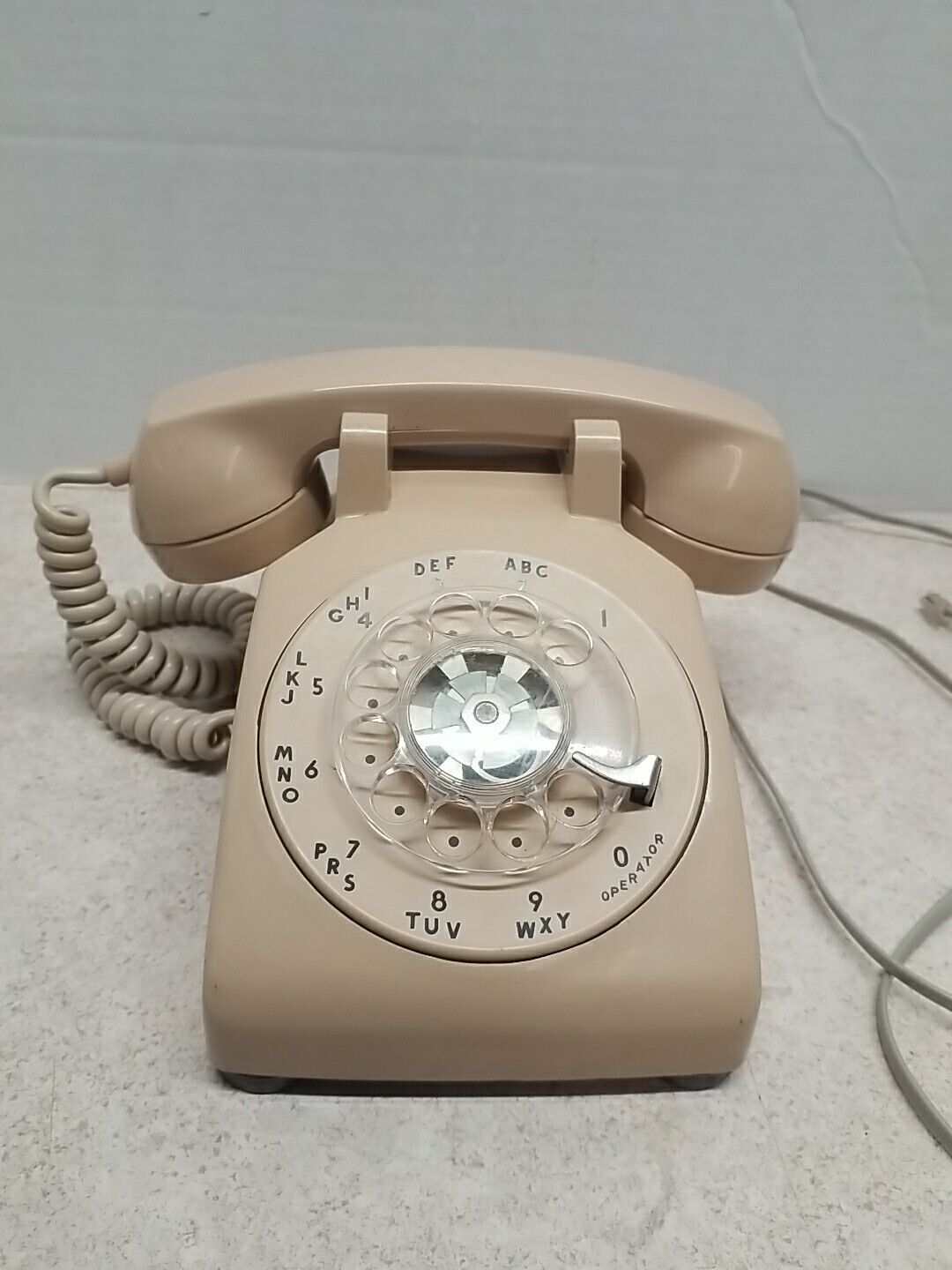 1960 Vintage Northern Electric System Rotary Dial Telephone G3 Beige
