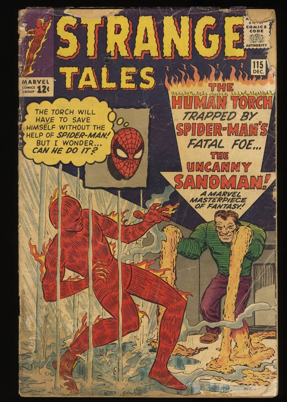 Strange Tales #115 Fair 1.0 Spider-Man Origin Doctor Strange Marvel 1963