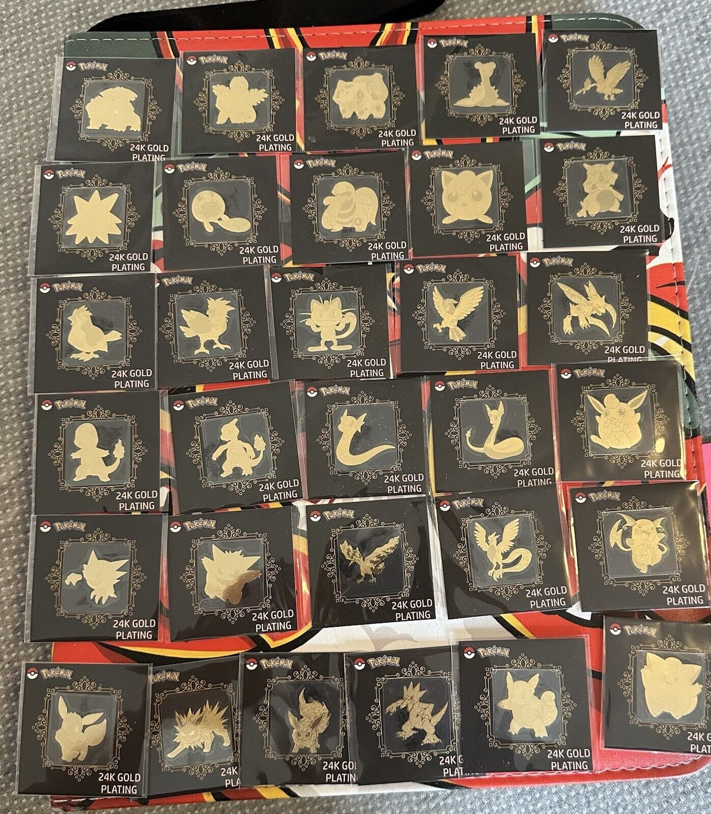 24k gold plated pokemon