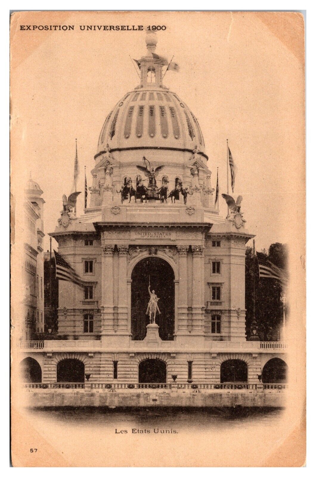 1900 Paris Exposition, United States Building, Paris, France Postcard