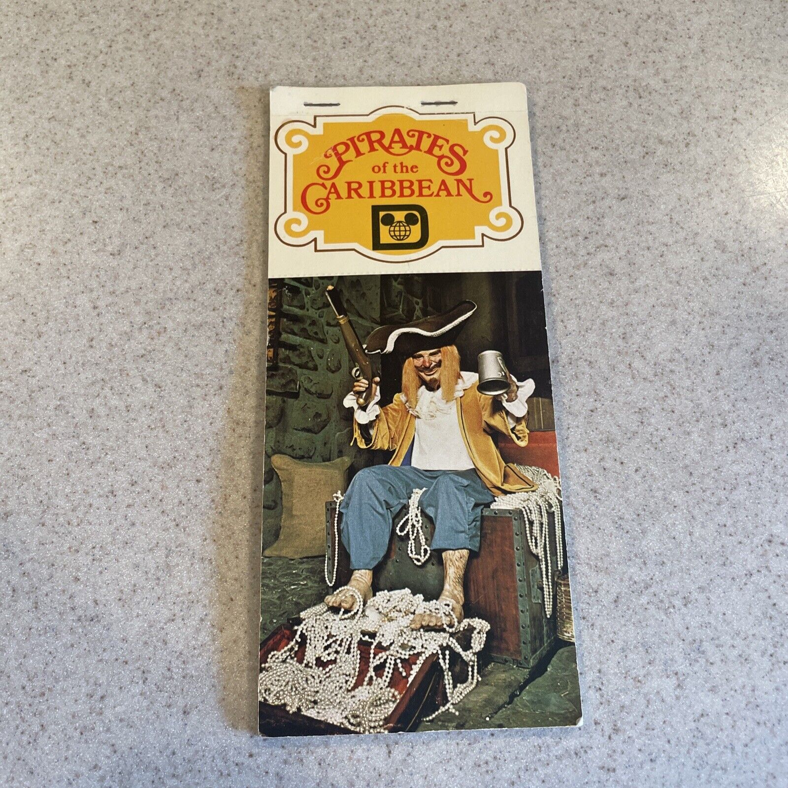 Vintage Walt Disney World Pirates Of The Caribbean Postcard Book  Disneyland