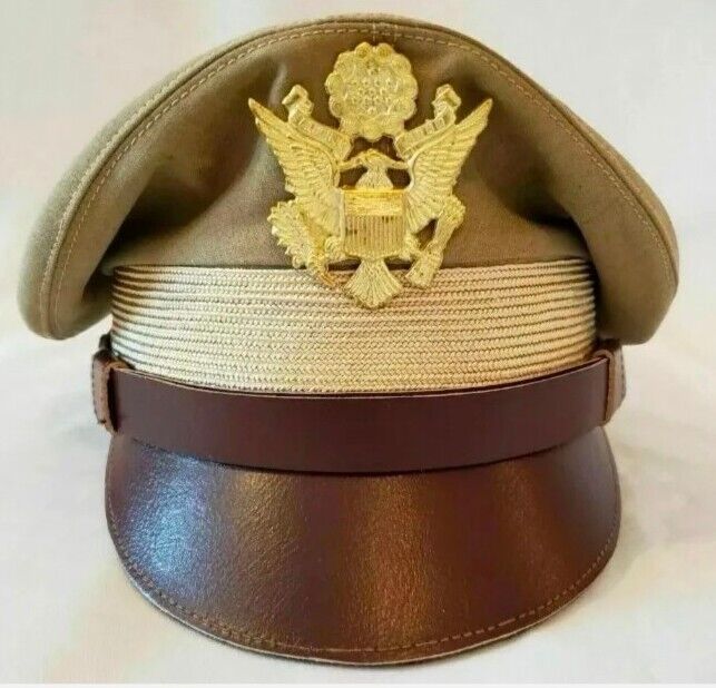 WW2 United States US Army crusher HAT Military Uniform Officer Cap All sizes