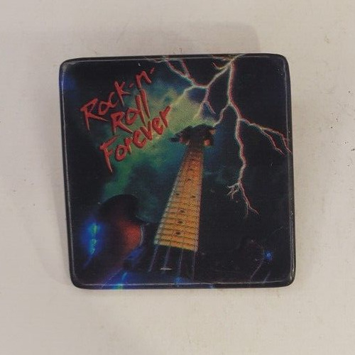 Vintage 1985 Rock n Roll Forever Pinback Button    American Greetings