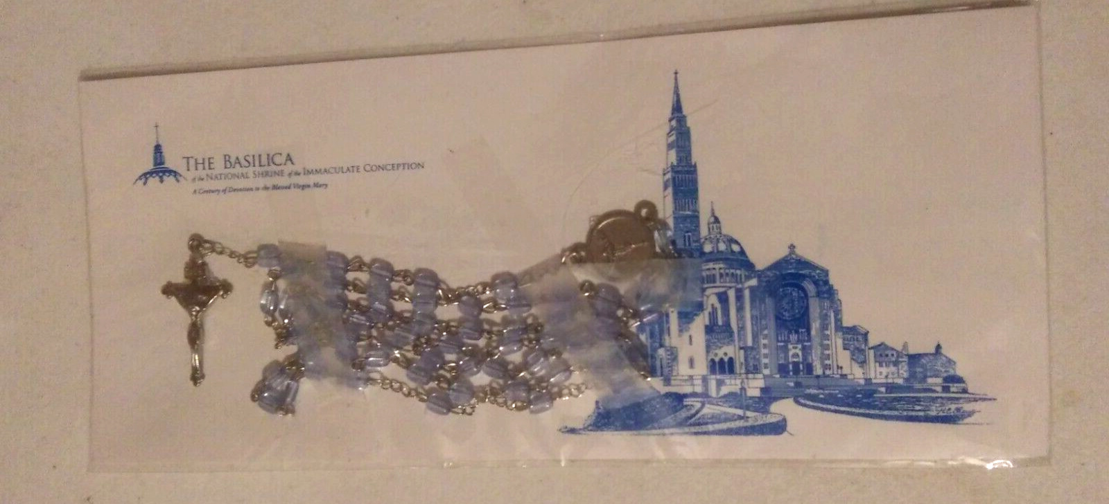 The Basilica of the National Shrine of the Immaculate Conception Blue Rosary NEW