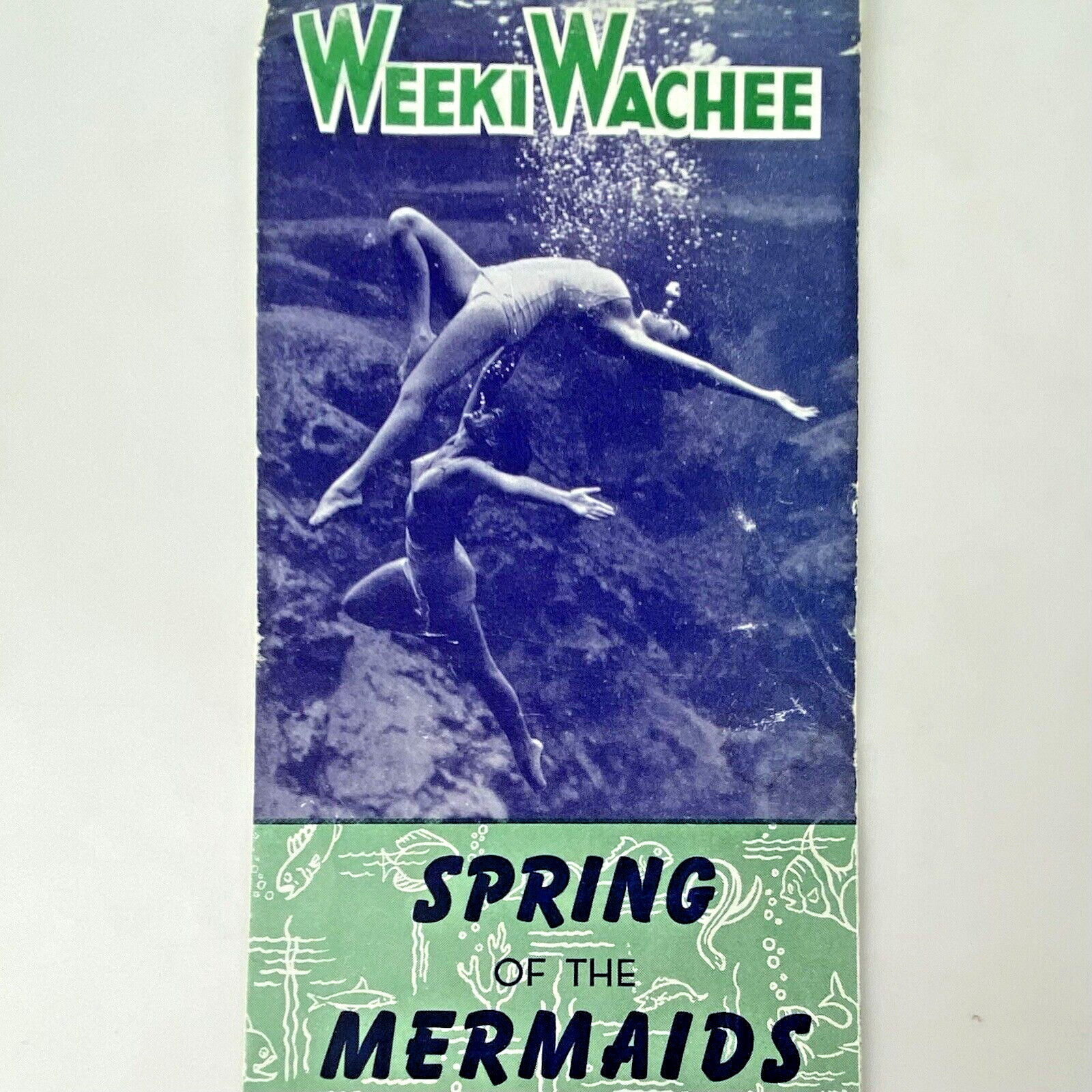 1950\'s FLORIDA WEEKI WACHEE SPRING OF MERMAIDS BROCHURE FL Women Swimsuit Vtg