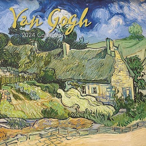 2024 Square Wall Calendar Van Gogh 16-Month Arts & Antiques Theme with 180 Re...
