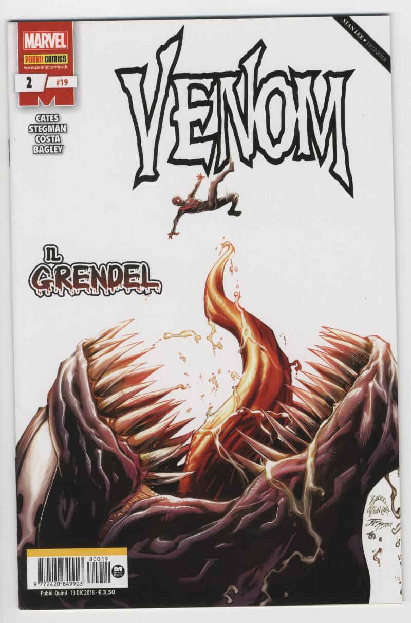 Venom #19 Italian 2018 VF+ 8.5 W Pgs 1st Knull Venom #3 Foreign Comic Book Panni