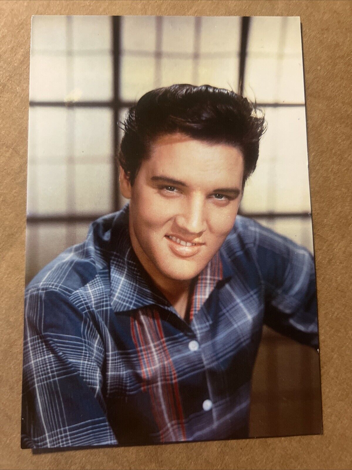 Elvis Presley Postcard Plaid Shirt